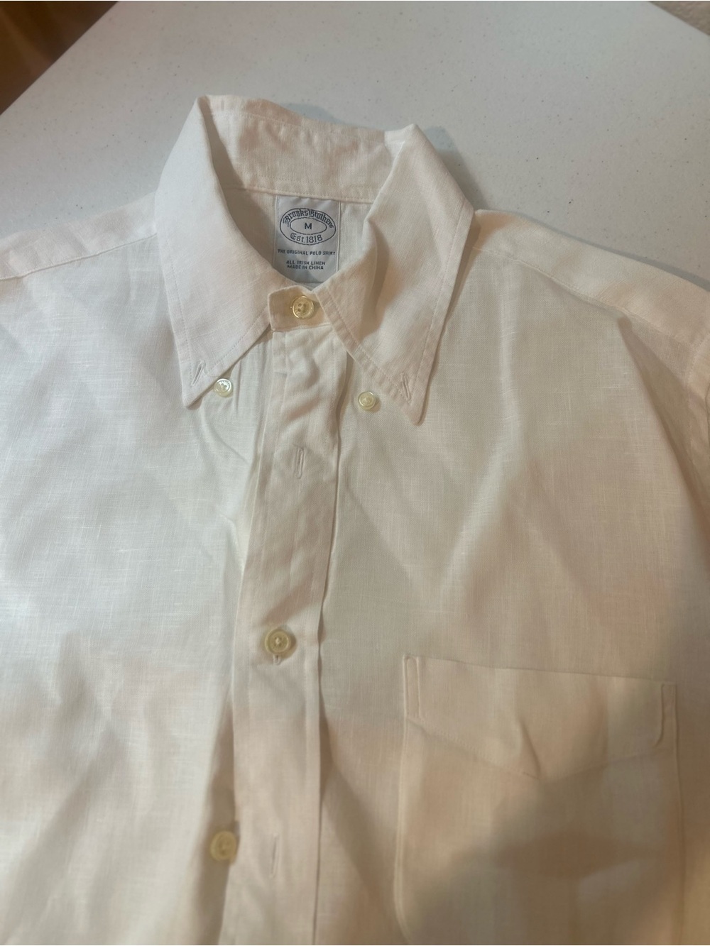 Brooks Brothers Men’s Button-Down Shirt - White